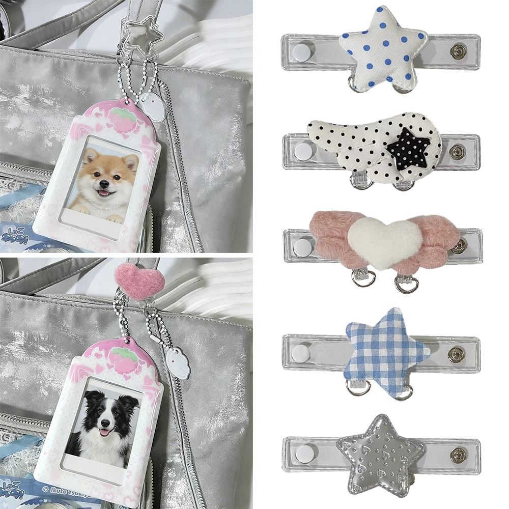 D Ring Strap - 1 adet INS tarzı, şeffaf, çift