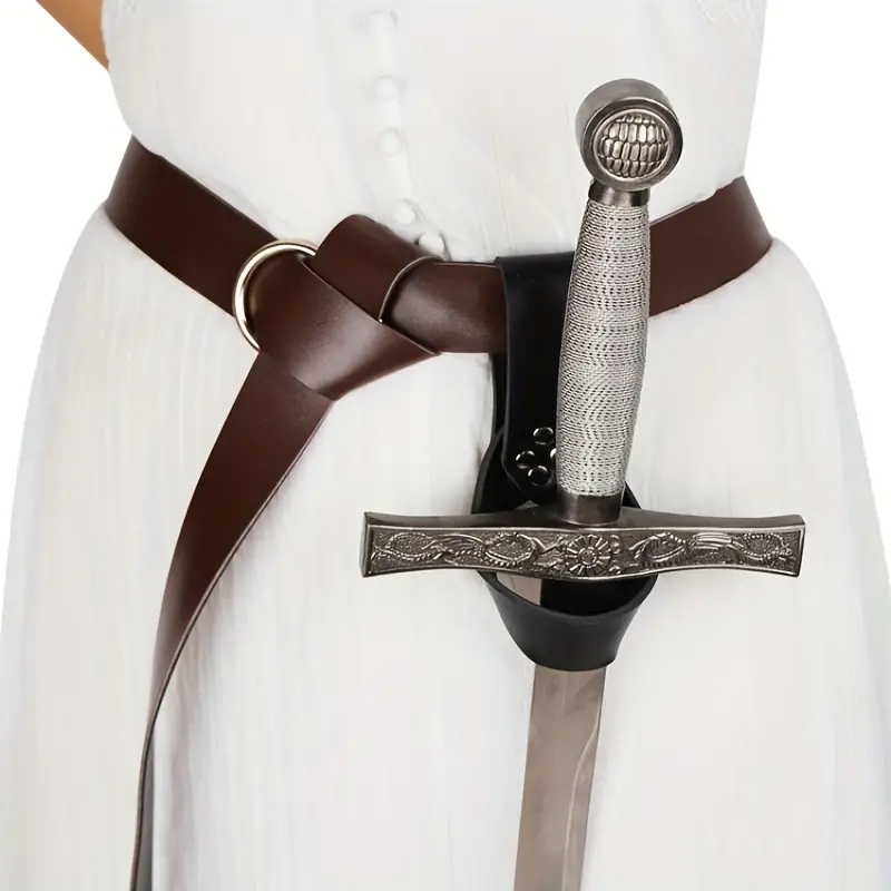 Cosplay Prop Dagger - Viking Retro Deri Cosplay Kemer Kılıflı